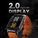 HiFuture Ultra3 Akıllı Saat 2.01 İnç TFT Ekran Sağlık ve Spor Takipli Bluetooth Arama Kırmızı