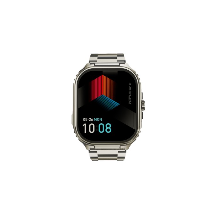 HiFuture Ultra3 PRO Bluetooth 5.3 AMOLED Ekran IP68 Su Geçirmez Sağlık ve Spor Takibi Akıllı Saat Gümüş