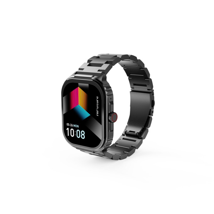 HiFuture Ultra3 PRO Bluetooth 5.3 AMOLED Ekran IP68 Su Geçirmez Sağlık ve Spor Takibi Akıllı Saat Siyah