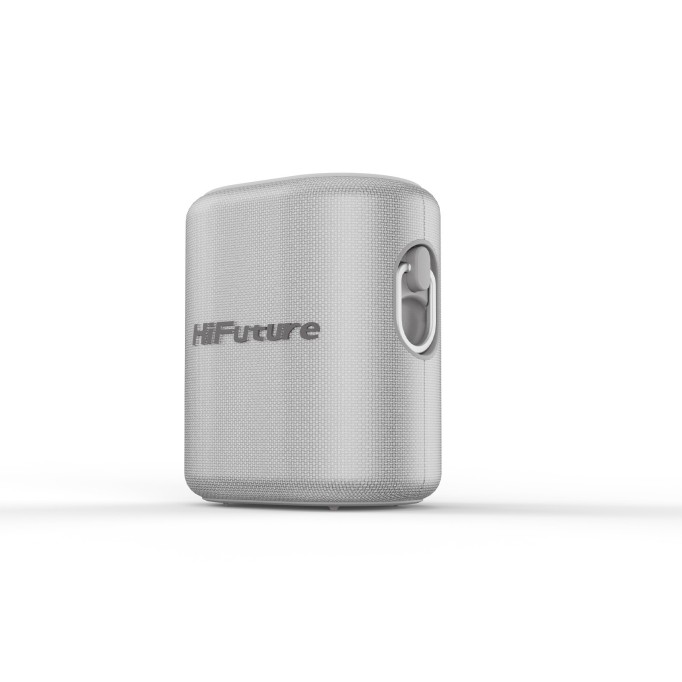 HiFuture Vocalist 100 Kablosuz Bluetooth 25W RGB Mikrofonlu TWS Taşınabilir Karaoke Sistemi Hoparlör Gümüş