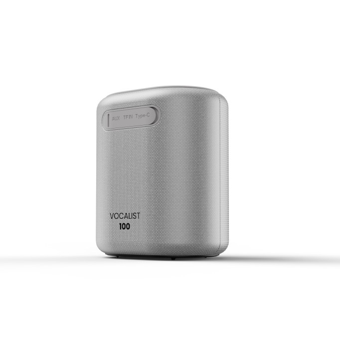 HiFuture Vocalist 100 Kablosuz Bluetooth 25W RGB Mikrofonlu TWS Taşınabilir Karaoke Sistemi Hoparlör Gümüş
