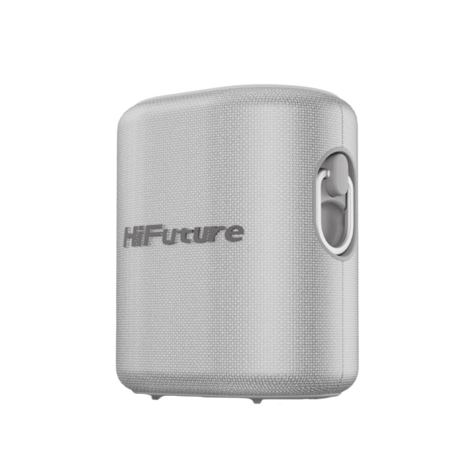 HiFuture Vocalist 100 Kablosuz Bluetooth 25W RGB Mikrofonlu TWS Taşınabilir Karaoke Sistemi Hoparlör Gümüş