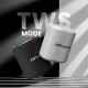 HiFuture Vocalist 100 Kablosuz Bluetooth 25W RGB Mikrofonlu TWS Taşınabilir Karaoke Sistemi Hoparlör Gümüş