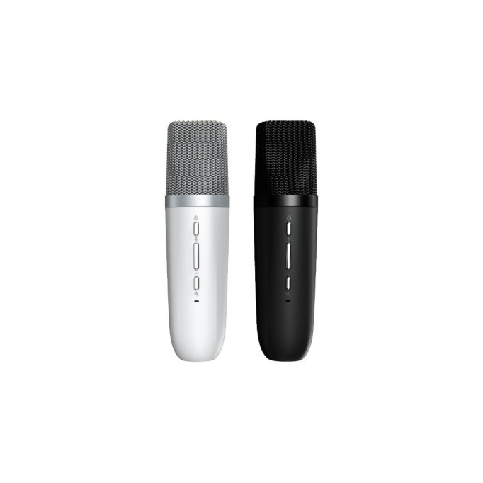 HiFuture Vocalist 100 Kablosuz Bluetooth 25W RGB Mikrofonlu TWS Taşınabilir Karaoke Sistemi Hoparlör Siyah