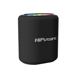 Siyah HiFuture Vocalist 100 Kablosuz Bluetooth 25W RGB Mikrofonlu TWS Taşınabilir Karaoke Sistemi Hoparlör Siyah