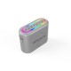 HiFuture Vocalist 200 Bluetooth 100W RGB Aydınlatmalı Taşınabilir Karaoke Sistemi Hoparlör Mikrofonlu Kablosuz Gümüş