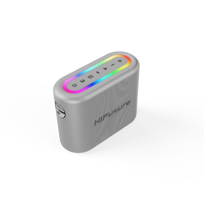 HiFuture Vocalist 200 Bluetooth 100W RGB Aydınlatmalı Taşınabilir Karaoke Sistemi Hoparlör Mikrofonlu Kablosuz Gümüş