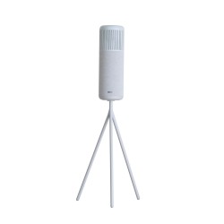 Beyaz HiFuture Wedge Bluetooth 5.3 50W Kablosuz Ayaklı Ev Hoparlörü 360° Surround Ses Beyaz