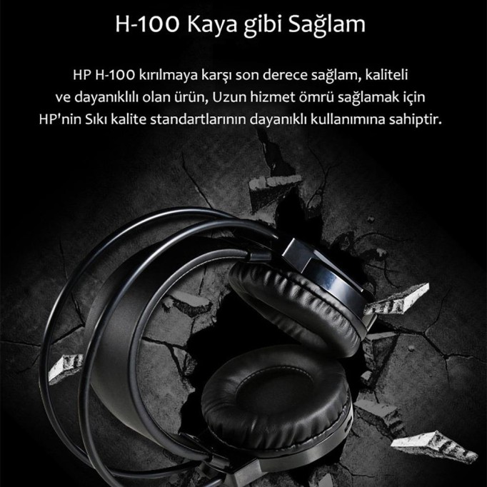 HP H100 Kablolu Kulak Üstü Gaming Oyuncu Kulaklığı