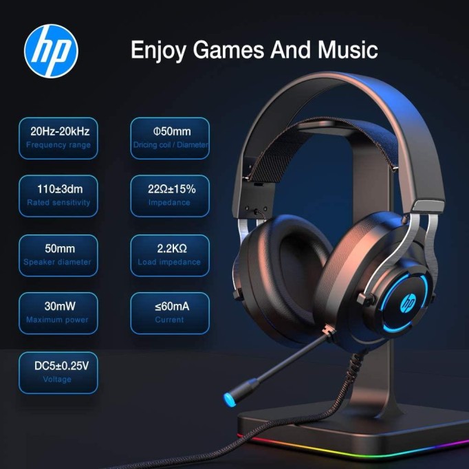 HP H360 G 7.1 Gaming Oyuncu Kulaküstü Kulaklık HP H360 G 7.1 Gaming Oyuncu Kulaküstü Kulaklık