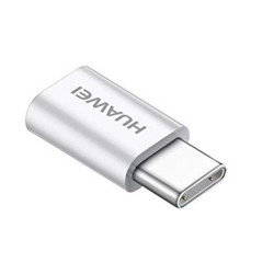 Beyaz Huawei Type-C Micro USB Dönüştürücü Adaptör Beyaz
