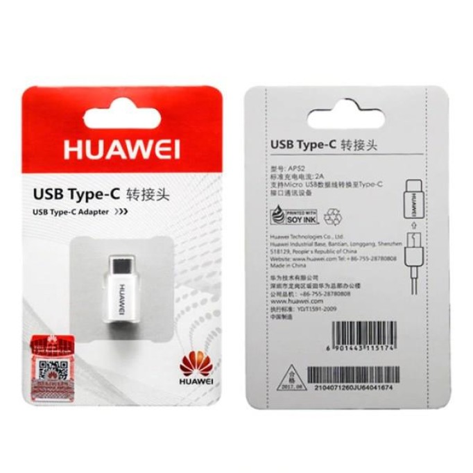 Huawei Type-C Micro USB Dönüştürücü Adaptör Beyaz