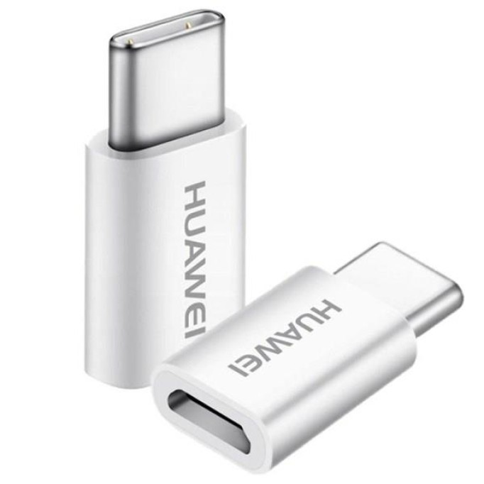 Huawei Type-C Micro USB Dönüştürücü Adaptör Beyaz