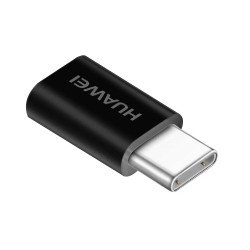 Siyah Huawei Type-C Micro USB Dönüştürücü Adaptör Siyah