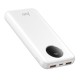 Juo 10000 mAh 22.5W Dijital Led Ekranlı Taşınabilir Hızlı Şarj Cihazı Powerbank Beyaz