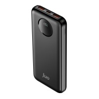 Juo 10000 mAh 22.5W Dijital Led Ekranlı Taşınabilir Hızlı Şarj Cihazı Powerbank Siyah