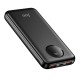 Juo 10000 mAh 22.5W Dijital Led Ekranlı Taşınabilir Hızlı Şarj Cihazı Powerbank Siyah