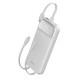 Juo 10000 mAh 22.5W Led Ekranlı Lightning ve Type-C Kablolu Powerbank Taşınabilir Hızlı Şarj Cihazı Beyaz satın al