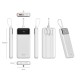 Juo 10000 mAh 22.5W Led Ekranlı Lightning ve Type-C Kablolu Powerbank Taşınabilir Hızlı Şarj Cihazı Beyaz