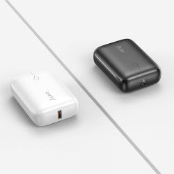 Juo 10000 mAh 22.5W USB-A + USB-C Powerbank Taşınabilir Hızlı Şarj Cihazı Beyaz Juo 10000 mAh 22.5W USB-A + USB-C Powerbank Taşınabilir Hızlı Şarj Cihazı Beyaz