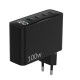 Juo 100W GaN Led Ekranlı 3 Type-C + USB-A Hızlı Şarj Cihazı iPhone & Macbook & Notebook Şarj Aleti