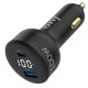 Juo 100W Led Ekranlı Type-C + USB-A Araç Şarj Aleti iPhone & Android & Notebook Araç içi Şarj Cihazı
