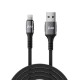 Juo 12W 2.4A USB-A to Lightning Apple iPhone iPad Örgülü Hızlı Şarj ve Data Kablosu 1 Metre