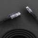 Juo 12W 2.4A USB-A to Lightning Apple iPhone iPad Örgülü Hızlı Şarj ve Data Kablosu 2 Metre