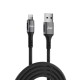 Juo 12W 2.4A USB-A to Lightning Apple iPhone iPad Örgülü Hızlı Şarj ve Data Kablosu 2 Metre