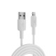 Juo 12W 2.4A USB-A to Lightning iPhone iPad Silikon Hızlı Şarj ve Data Kablosu Beyaz 1 Metre