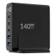 Juo 140W GaN PD 3.1 Masaüstü Hızlı Şarj Cihazı 3 Type-C + 2 USB-A iPhone & MacBook & Laptop Uyumlu Şarj Aleti