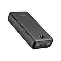 Juo 20000 mAh 10.5W Çift USB-A Çıkışlı Powerbank Taşınabilir Hızlı Şarj Cihazı Siyah