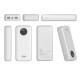 Juo 20000 mAh 22.5W Dijital Led Ekranlı Taşınabilir Hızlı Şarj Cihazı Powerbank Beyaz