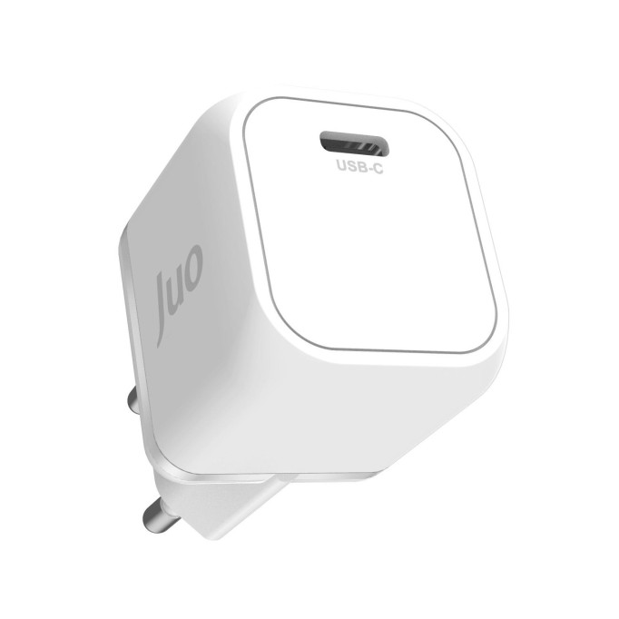 Juo 20W GaN USB-C Şarj Aleti iPhone & iPad & Android Uyumlu PD QC4.0 Type-C Hızlı Şarj Cihazı Beyaz