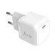 Juo 20W GaN USB-C Şarj Aleti iPhone & iPad & Android Uyumlu PD QC4.0 Type-C Hızlı Şarj Cihazı Beyaz