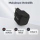 Juo 20W GaN USB-C Şarj Aleti iPhone & iPad & Android Uyumlu PD QC4.0 Type-C Hızlı Şarj Cihazı Siyah