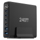 Juo 240W GaN PD 3.1 Masaüstü Hızlı Şarj Cihazı 4 Type-C + 2 USB-A iPhone & MacBook & Laptop Uyumlu Şarj Aleti