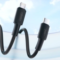 Juo 27W USB Type-C to Lightning iPhone iPad Silikon Hızlı Şarj ve Data Kablosu Siyah 2 Metre Juo 27W USB Type-C to Lightning iPhone iPad Silikon Hızlı Şarj ve Data Kablosu Siyah 2 Metre