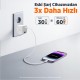 Juo 35W GaN USB-C + USB-A Şarj Aleti iPhone & iPad & Samsung PPS Uyumlu PD QC4.0 Type-C Hızlı Şarj Cihazı Beyaz