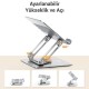 Juo 360° Dönebilen Alüminyum Tablet Standı Yükseklik ve Eğim Ayarlı Metal Tablet Tutucu