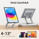 Juo 360° Dönebilen Alüminyum Tablet Standı Yükseklik ve Eğim Ayarlı Metal Tablet Tutucu