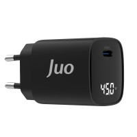Juo 45W GaN Led Ekranlı Type-C PD Şarj Cihazı iPad & Android & Notebook Uyumlu Şarj Aleti