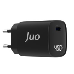 Juo 45W GaN Led Ekranlı Type-C PD Şarj Cihazı iPad & Android & Notebook Uyumlu Şarj Aleti Juo 45W GaN Led Ekranlı Type-C PD Şarj Cihazı iPad & Android & Notebook Uyumlu Şarj Aleti