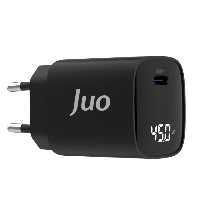Juo 45W GaN Led Ekranlı Type-C PD Şarj Cihazı iPad & Android & Notebook Uyumlu Şarj Aleti