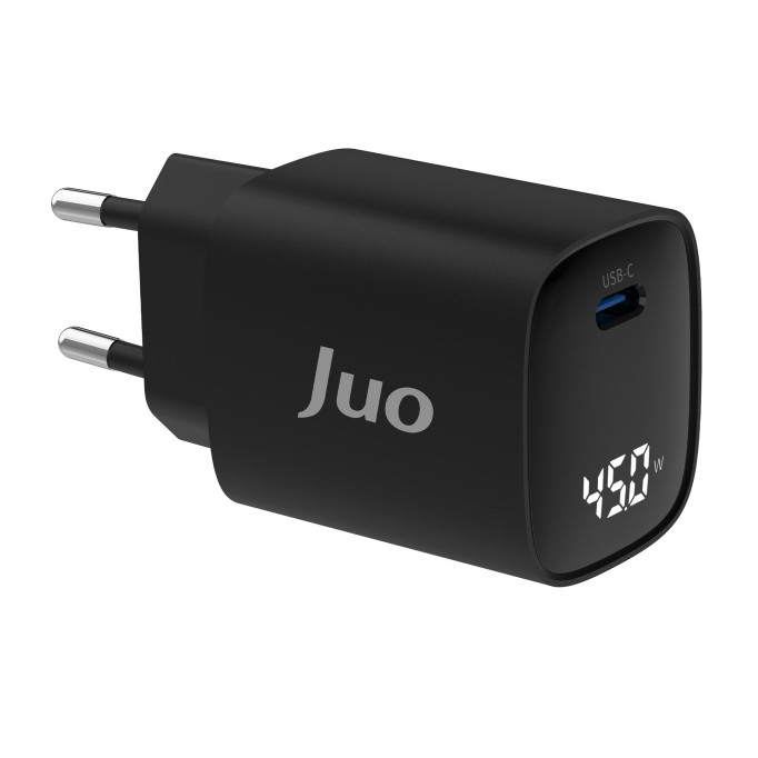 Juo 45W GaN Led Ekranlı Type-C PD Şarj Cihazı iPad & Android & Notebook Uyumlu Şarj Aleti