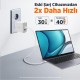 Juo 45W GaN USB-C + USB-A Şarj Aleti iPhone & iPad & Macbook & Samsung Uyumlu PD Type-C Hızlı Şarj Cihazı Beyaz