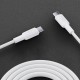 Juo 60W USB Type-C to Type-C Silikon Hızlı Şarj ve Data Kablosu Beyaz 2 Metre