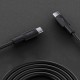 Juo 60W USB Type-C to Type-C Silikon Hızlı Şarj ve Data Kablosu Siyah 2 Metre