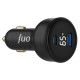 Juo 65W Led Ekranlı Type-C + USB-A Araç Şarj Aleti iPhone & Android & Notebook Araç içi Şarj Cihazı