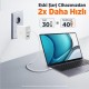 Juo 65W USB-C + USB-A 3 Portlu GaN Şarj Aleti iPhone & Macbook & Notebook Uyumlu PD Type-C Hızlı Şarj Cihazı Beyaz